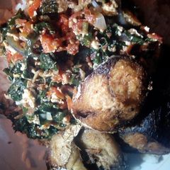 A picture of Vegetable egg sauce.