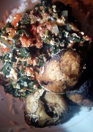 A picture of Vegetable egg sauce.