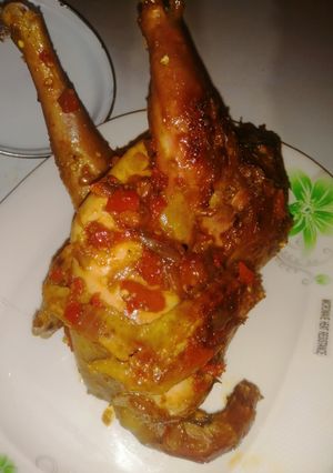A picture of Stuffed grilled chicken.