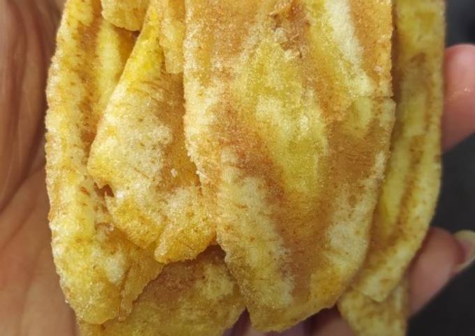 Cara Gampang Menyajikan Keripik pisang kepok yang Enak