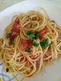 Spaghetti with lobster and prosecco