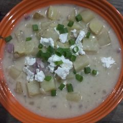 A picture of Creamy Dairy-free Potato Soup.