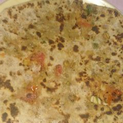 Green moong paratha A picture of Green moong paratha.