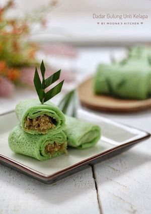 Foto resep Dadar Gulung Unti Kelapa (#pekaninspirasi)