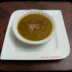 Palak, Tomato, Sweet Corn and Carrot Soup A picture of Palak, Tomato, Sweet Corn and Carrot Soup.