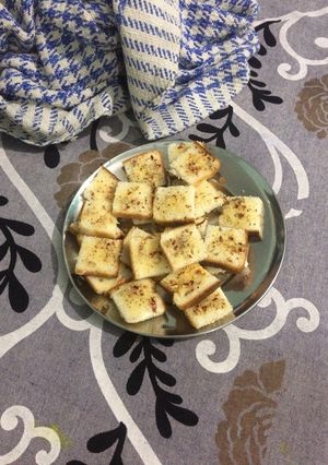 A picture of 5 min garlic bread.