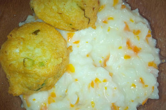 Resep Bubur wortel + perkedel ikan nila MpAsi 1y+ Anti Gagal