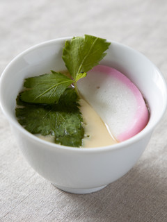 A picture of Japanese Chawanmushi (Steamed Egg Custard).