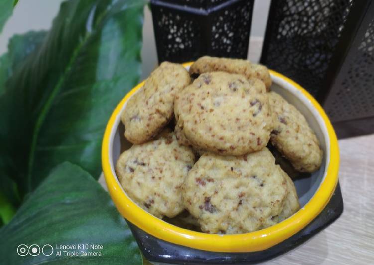 Masakan Populer Eggless Chocochips Cookies Nikmat Lezat