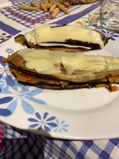 Una foto de Lasaña de berenjena rápida