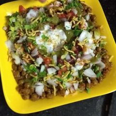 Masala Chana Whole Gram Dahi Curd Chat A picture of Masala Chana Whole Gram Dahi Curd Chat.