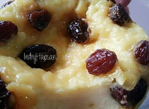 Foto resep Pudding Roti Keju Kismis Kukus (Snack 1y+)