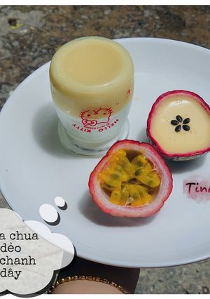 Hình của món Sữa chua dẻo vị chanh dây.