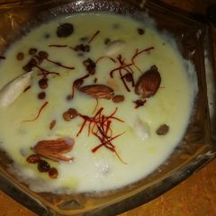 A picture of Besan kheer.