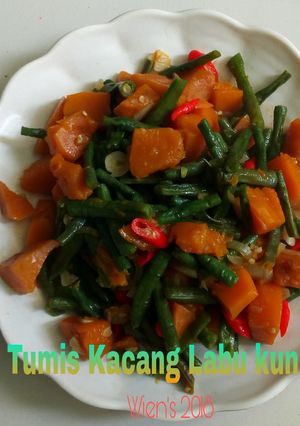Foto resep Tumis kacang panjang labu kuning
