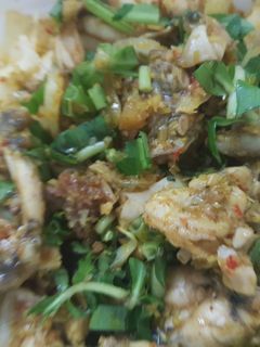 Hình của món Ếch xào lăn.
