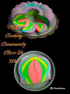 Foto resep Puding Roti Rainbow