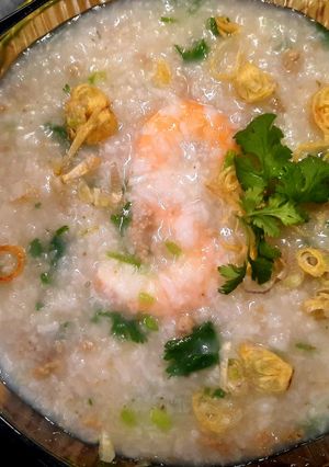Hình của món Cháo tôm thịt.