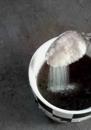 Una foto de Crema de caraotas negras con azúcar