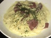 Gambar pasta carbonara creamy