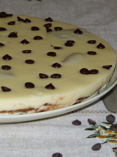 Una foto de Tarta de chocolate blanco y queso (sin horno) (con y sin thermomix)