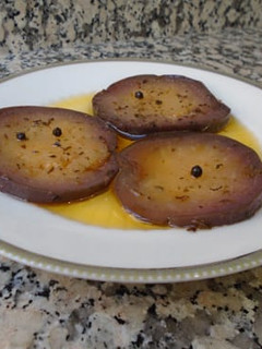 Una foto de Berenjenas en escabeche