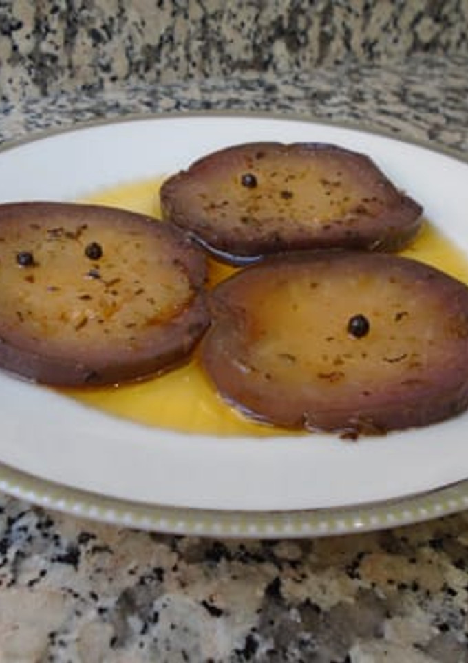 Una foto de Berenjenas en escabeche