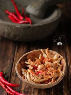 Foto resep Sambal bawang jamur tiram