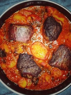 صورة لوصفة صينية بطاطس باللحمة 🥩