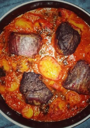 صورة لوصفة صينية بطاطس باللحمة 🥩