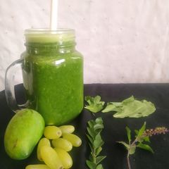 A picture of Raw mango grapes cooler.