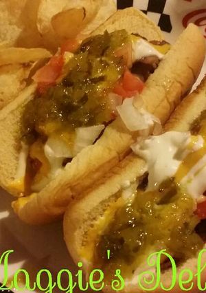 Una foto de Hot dog's con tocino