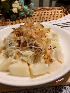 柴魚綠竹筍沙拉 的食譜成品照片