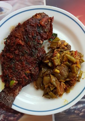 A picture of Hot and salty fish.