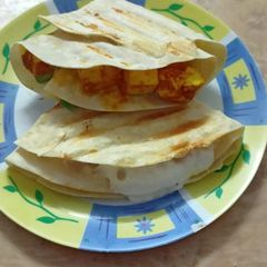 A picture of Panner Tikka layer wrap.