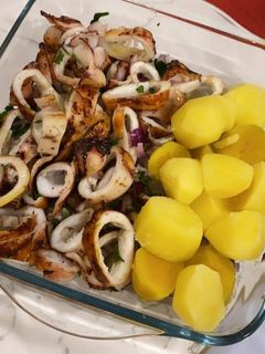 Foto de Lulas fritas com Alho e Salsa