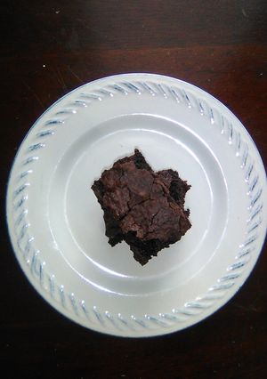 Una foto de Brownie con cocoa