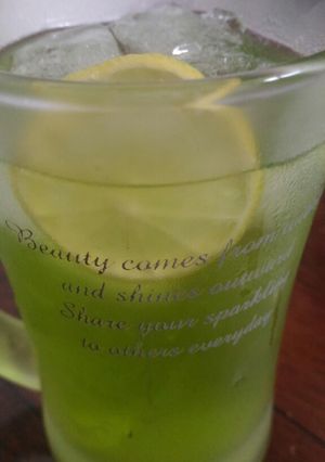 Foto resep Es sirup lemon