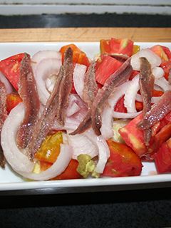 Una foto de Ensalada de anchoas