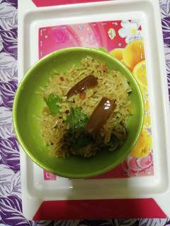 வென்காய ரைஸ், vangibath (Venkaaya rice recipe in tamil) செய்முறை முக்கிய புகைப்படம்
