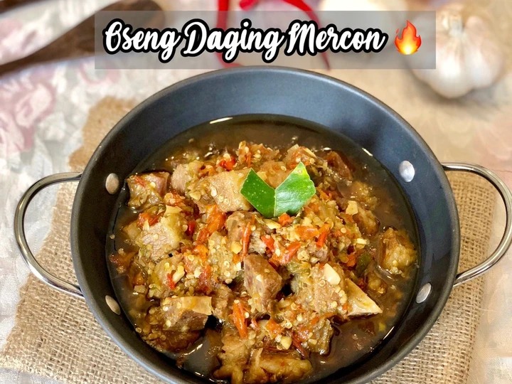 Langkah Mudah untuk Menyiapkan Resep Oseng daging mercon yang Bisa Manjain Lidah