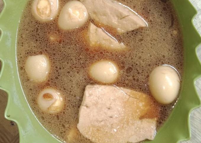 Semur telur puyuh tahu