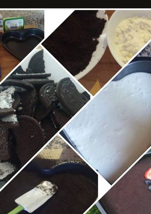 Una foto de Tarta de oreo sin horno