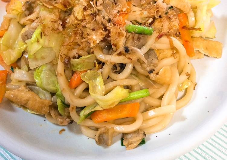 Recipe of Homemade Yaki Udon - Stir fried udon noodle