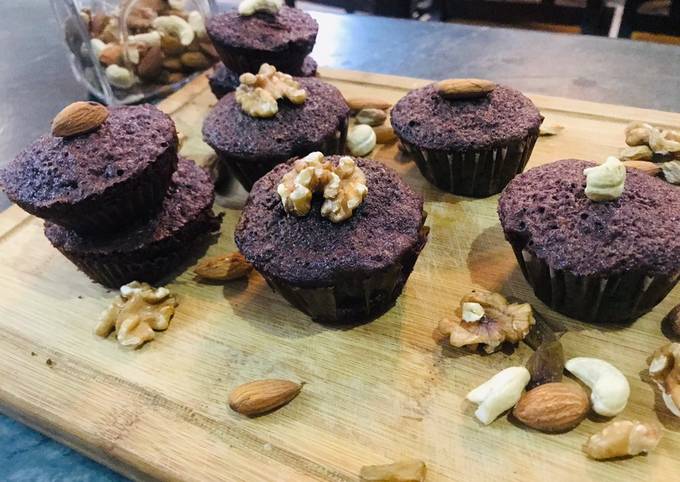 Chocolate Walnut Muffins