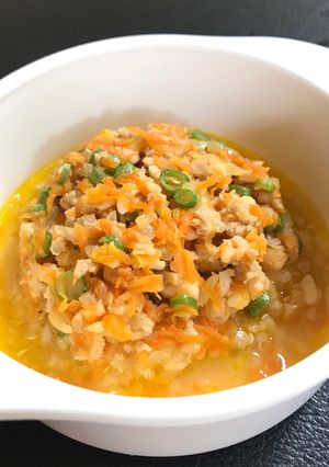 Foto resep Nasi Tim Ayam Sayur - Mpasi 9 Bulan