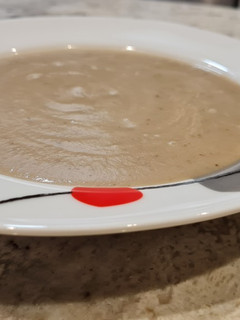 Una foto de Puré de berenjenas y calabacín