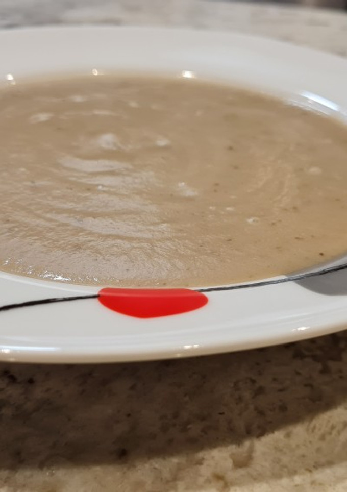 Una foto de Puré de berenjenas y calabacín