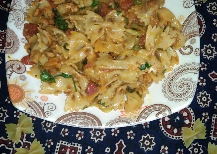 Simple Way to Prepare Perfect Creamy Bow Tie pasta