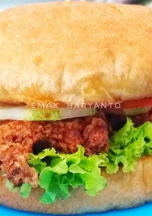Foto resep Burger ala" isi katsu